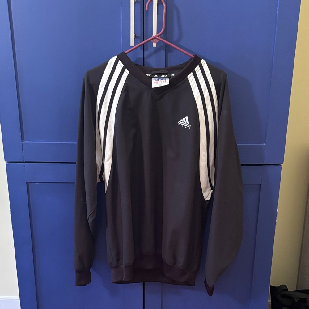 adidas Black and White Lightweight Golf Jacket
